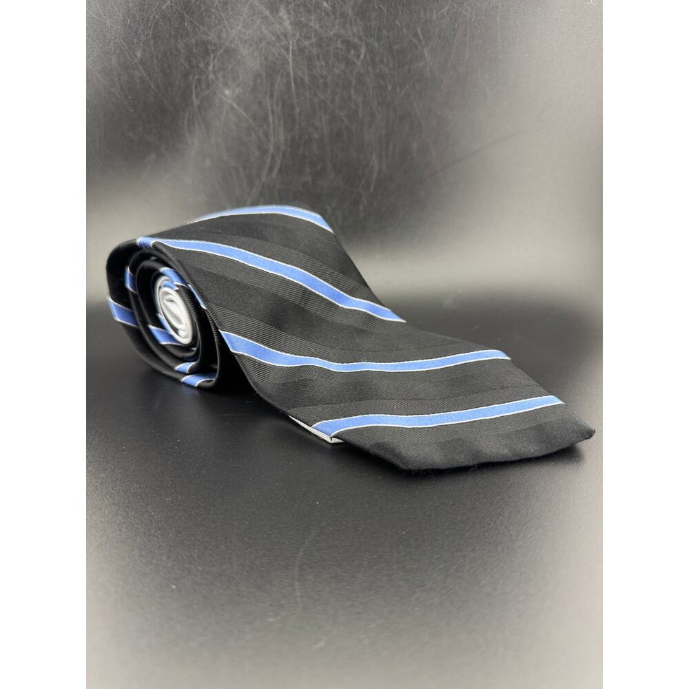 Classic Black & Light Blue Tommy Hilfiger Necktie